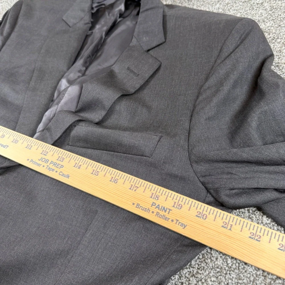 Brooks Brothers Blazer Men 41R Charcoal Grey 1818 Fitzgerald 100% Wool Coat